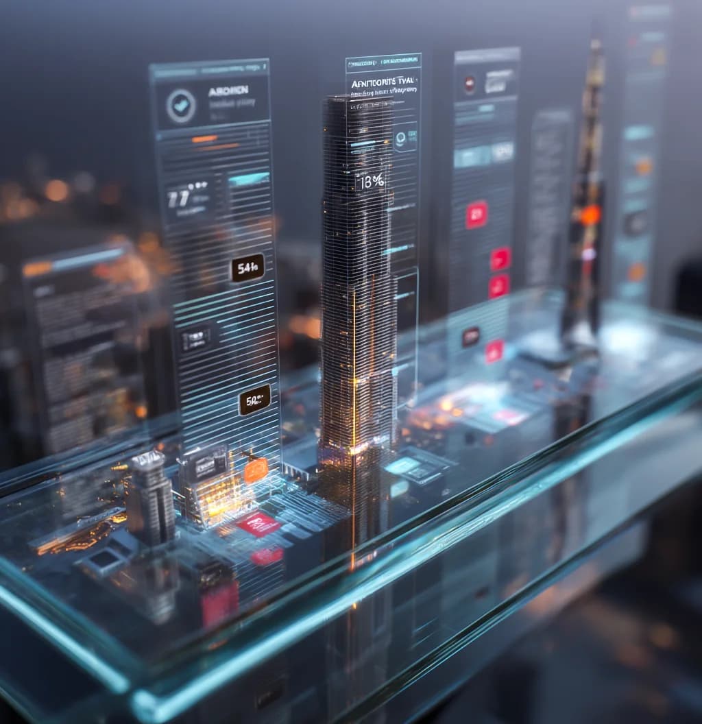 Modern Dubai aligned with tokenization
