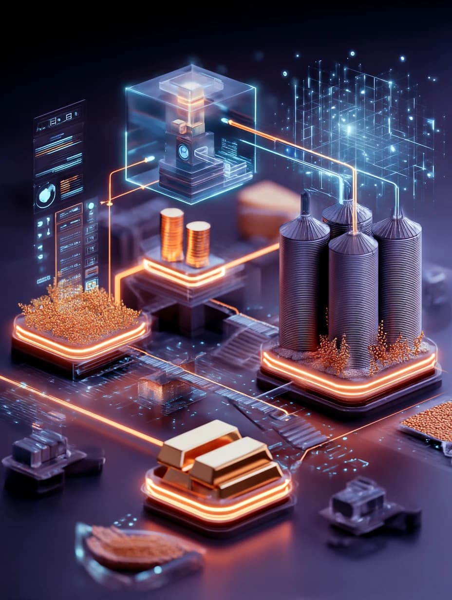 Carbon credits, grain, and gold as tokenized assets